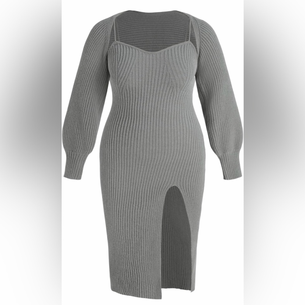 NEW • Ribbed 2-Piece Sweater Dress Set | NWOT